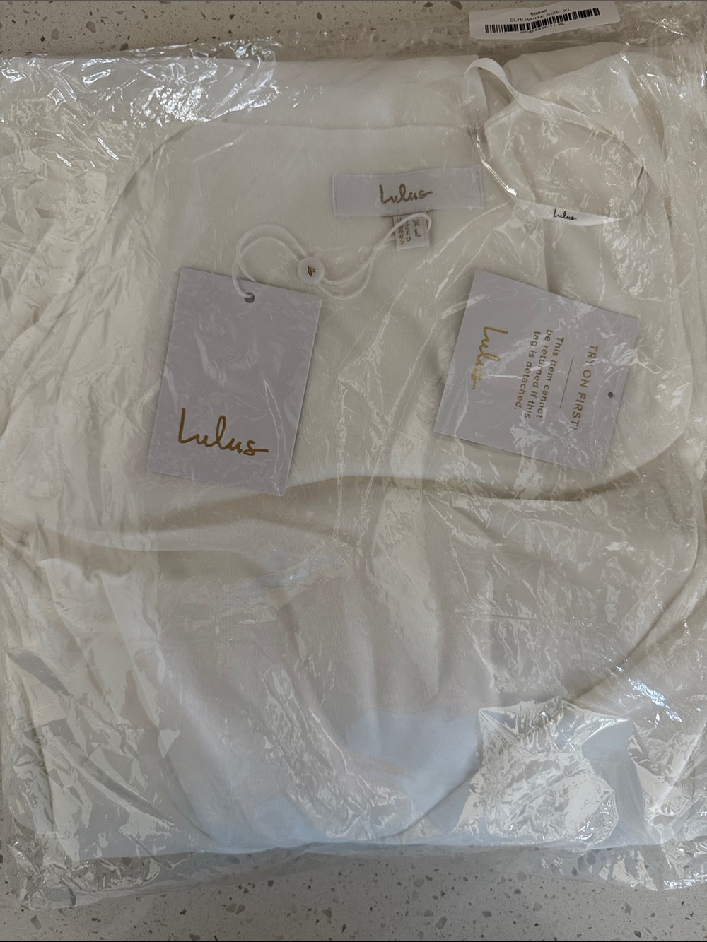 Lulu's White Women's My Whole Heart Wrap Dress size XL